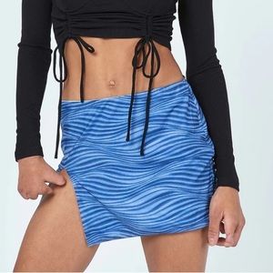 Princess Polly Bold Move Mini Skirt Blue